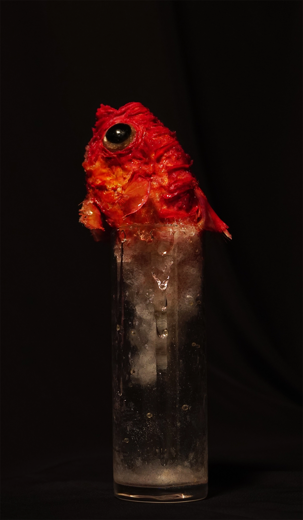 Artificial alfonsino in a glass, 2018